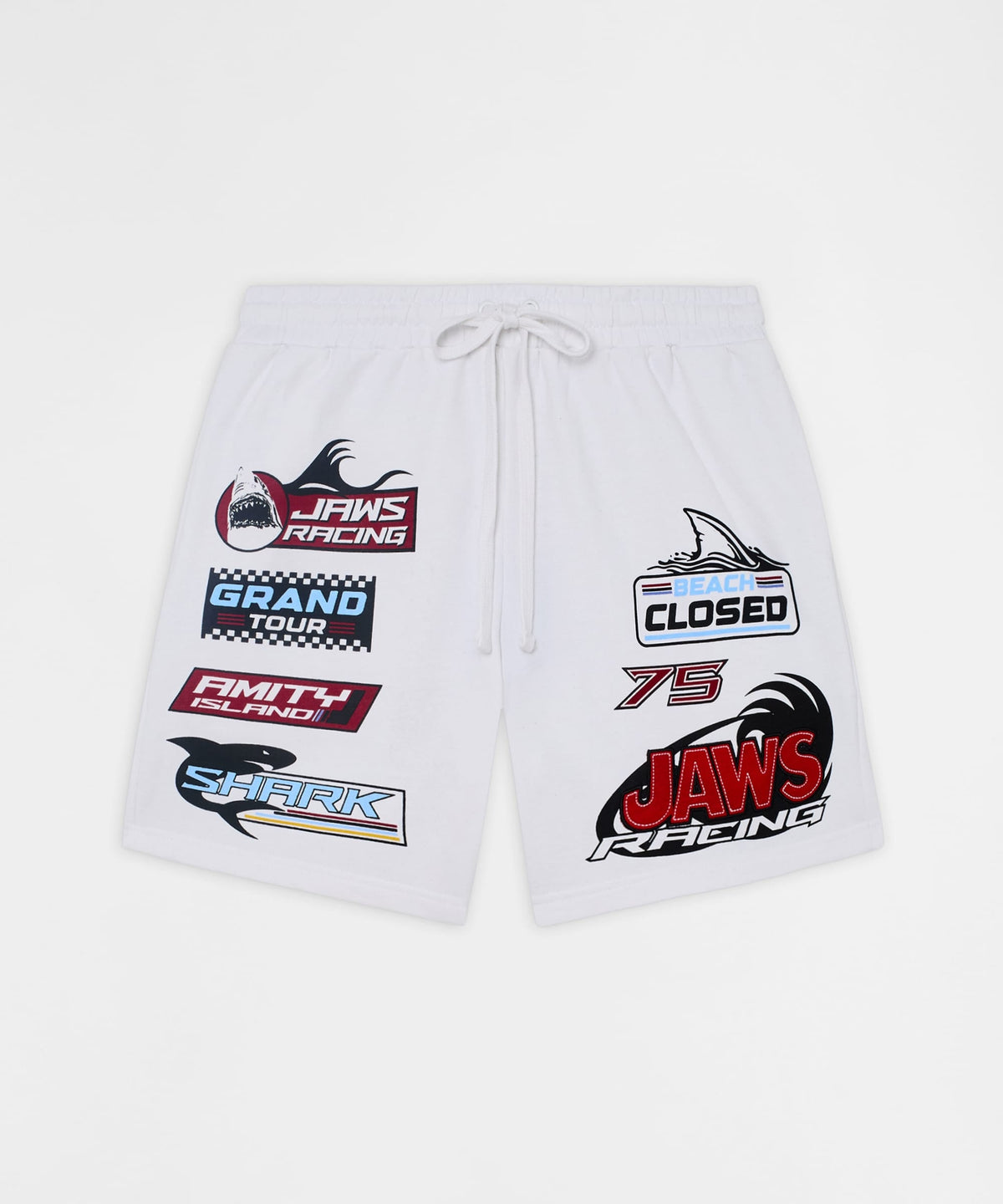 Jaws Applique Racing Short - Cream | Reason Clothing Great Value