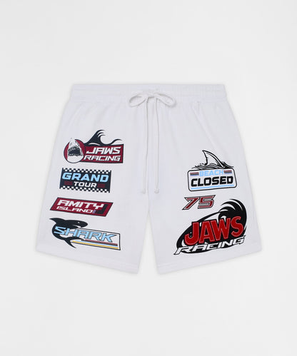 Jaws Applique Racing Short - Cream | Reason Clothing Great Value