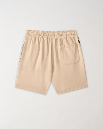 Scarface Applique Fleece Short - Khaki | Reason Clothing Essential