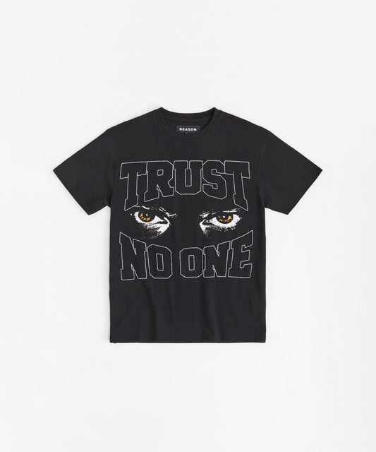 Trust No One Short Sleeve Tee - Black | Reason Clothing Quality