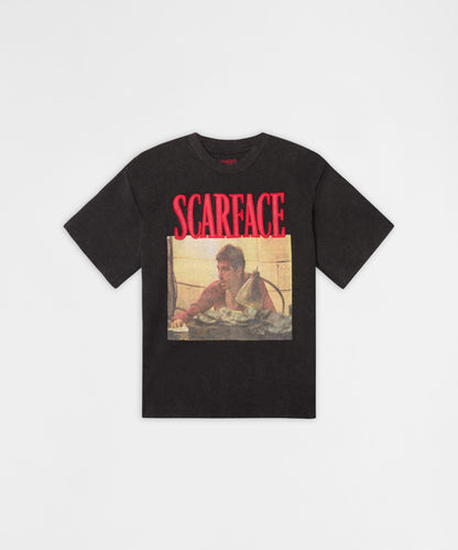 Scarface Money Applique Tee - Black | Reason Clothing Top Pick