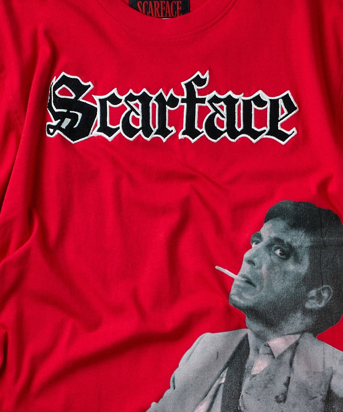 Scarface Tony Montana Graphic Short Sleeve Tee - Red | Reason Clothing Trending