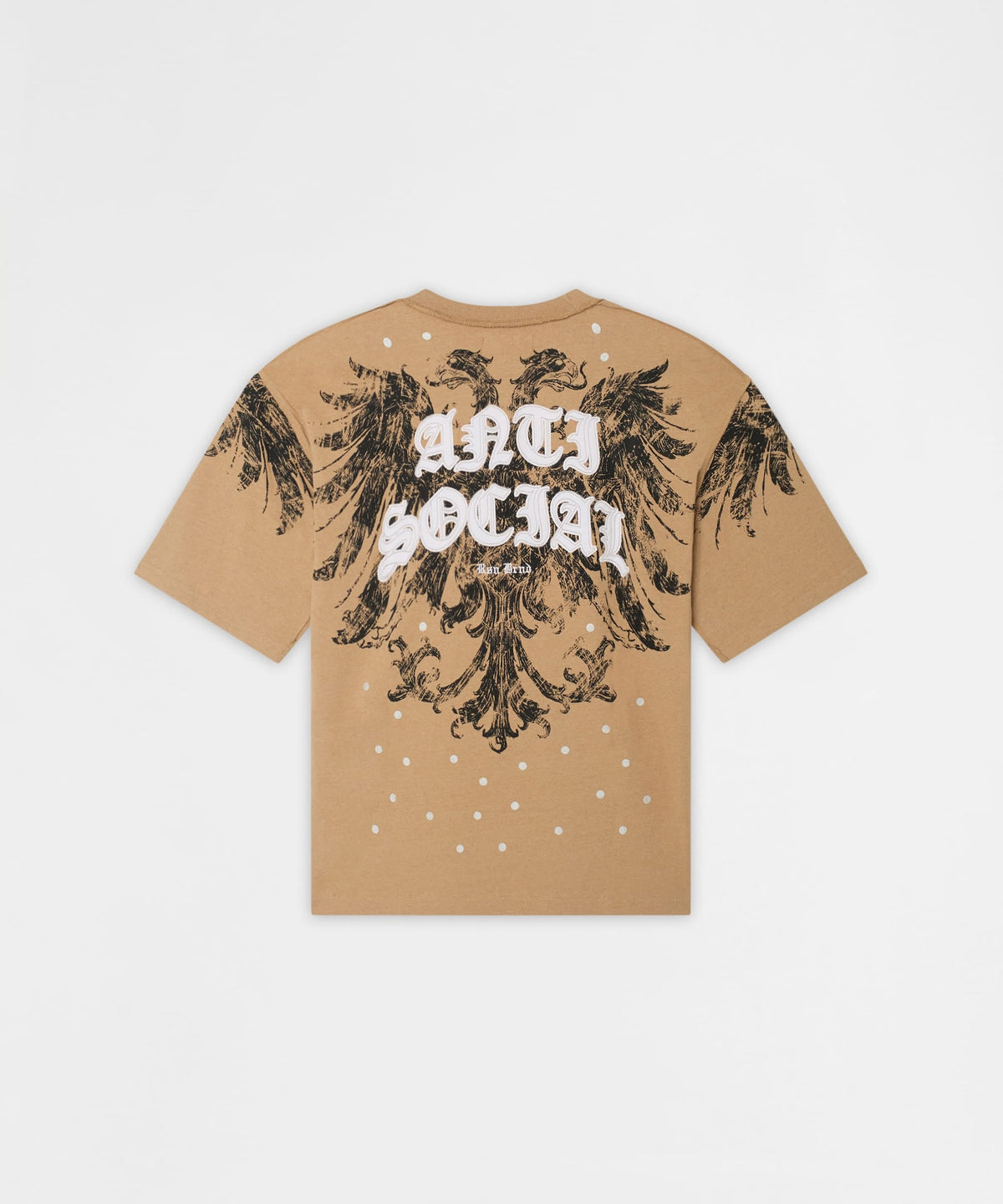 Mindset Applique Washed Short Sleeve Tee - Khaki | Reason Clothing Sale