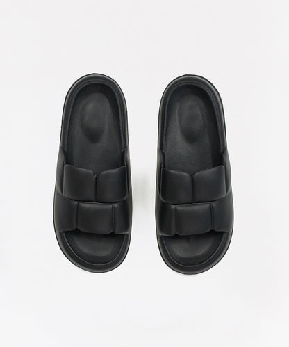 Weave Padded Slides - Black | Reason Clothing Recommended