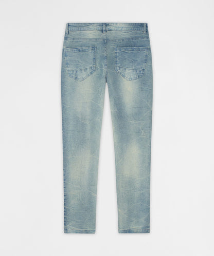 Gothic Cross Denim Pants - Light Blue | Reason Clothing Best Seller