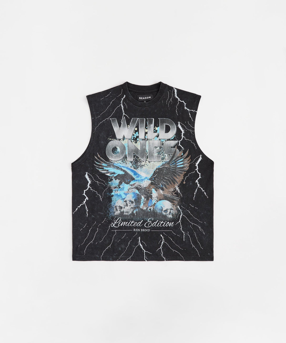 Kids Wild Ones Muscle Tee - Black | Reason Clothing Essential