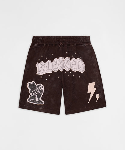 Blessed Graphic Shorts - Brown | Reason Clothing Value