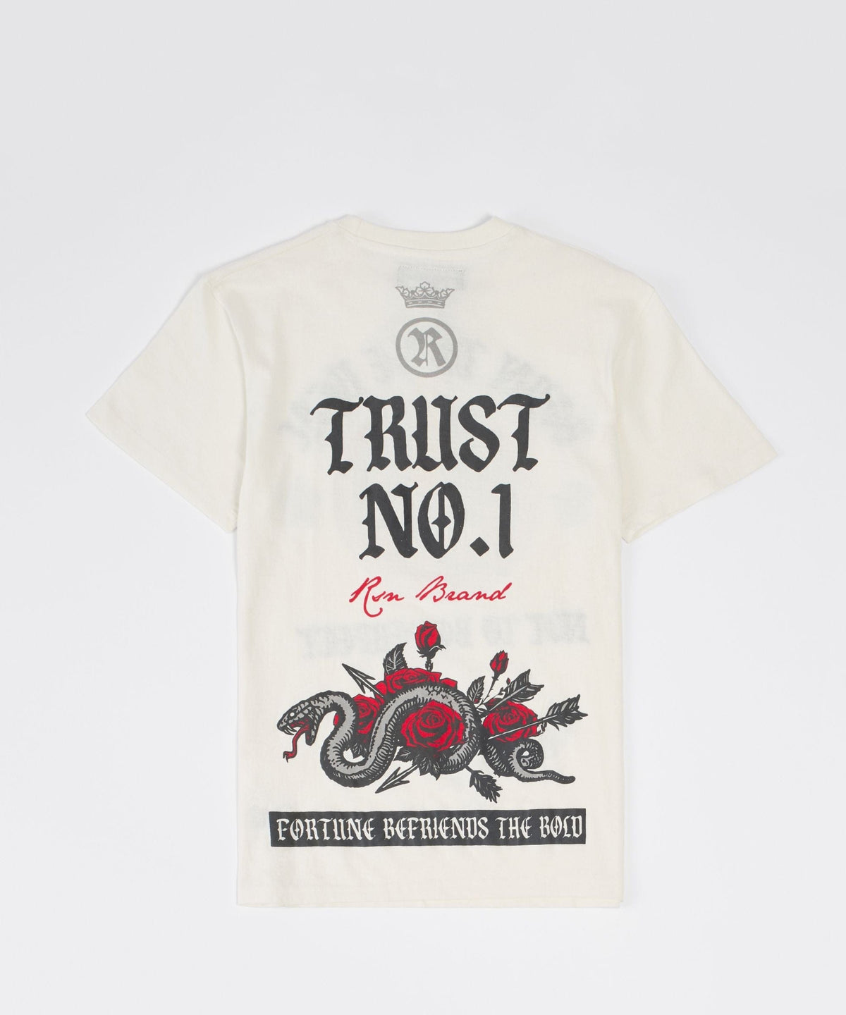 Kids Trust No 1 Embroidered Short Sleeve Tee - Cream | Reason Clothing Trending