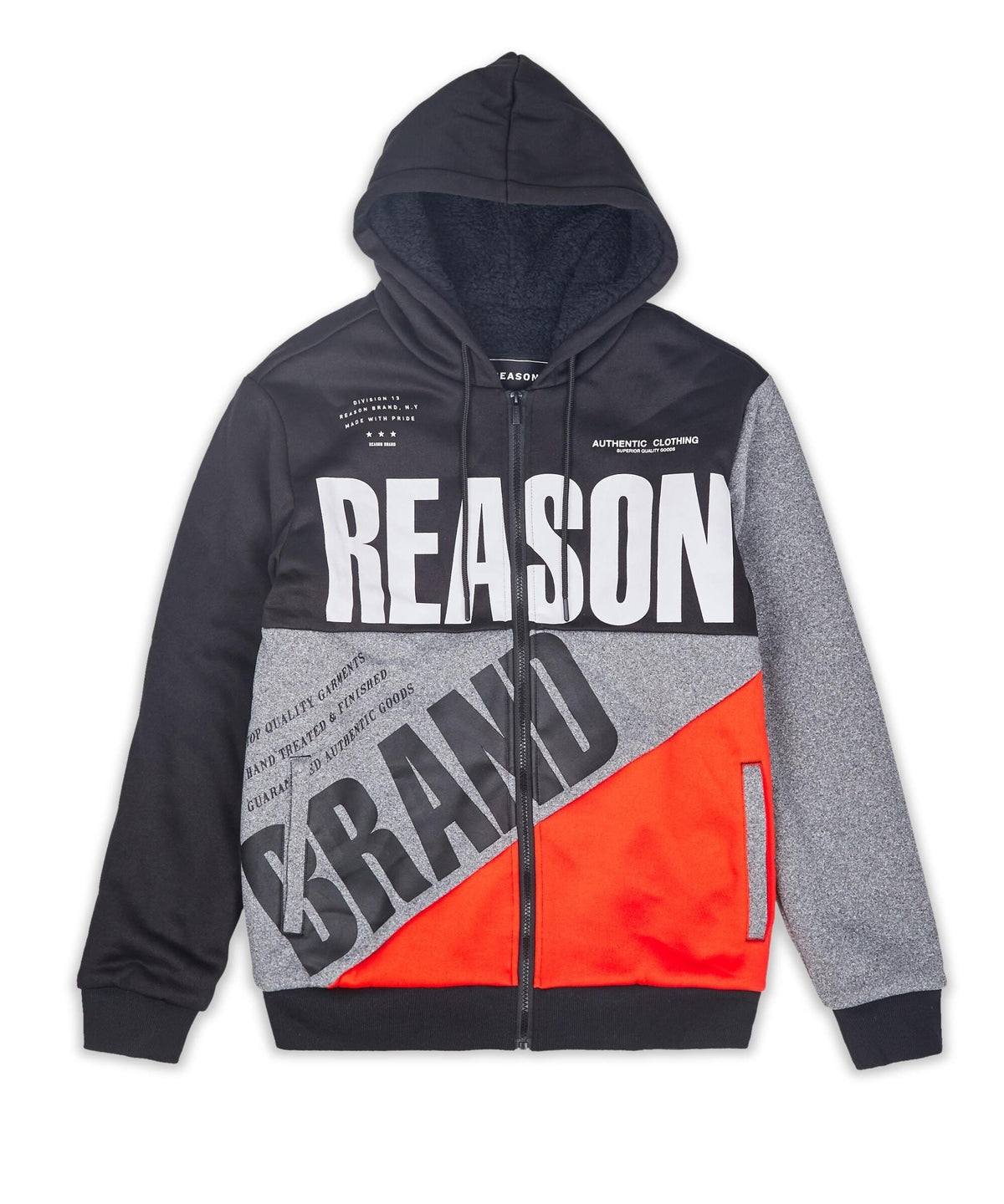 Brad Zip Up Sherpa Hoodie | Reason Clothing Recommended