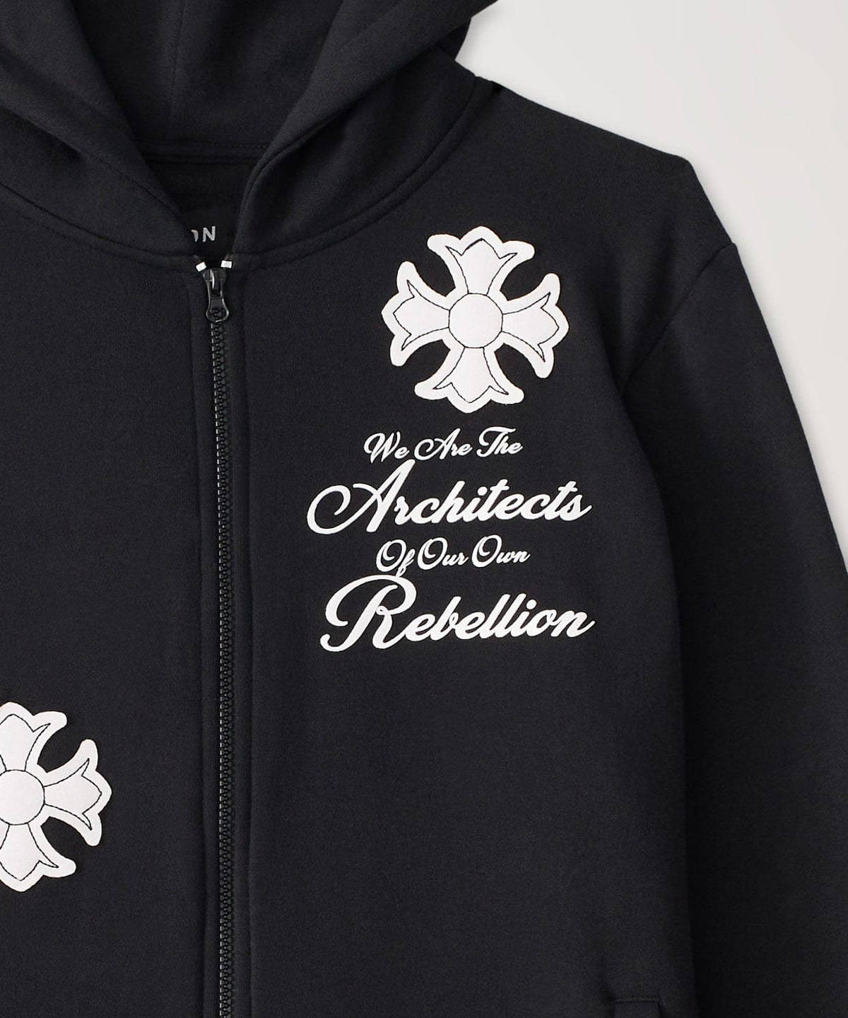 Rebellion ZIP Up Hoodie - Black | Reason Clothing Customer Favorite