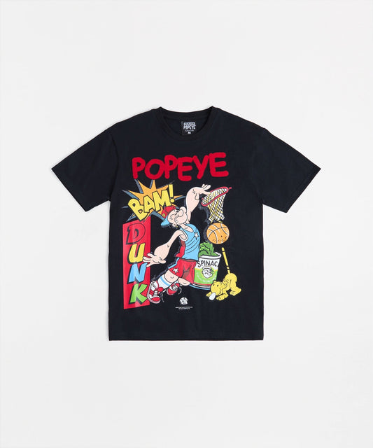 Popeye Applique Short Sleeve Tee - Black | Reason Clothing Classic