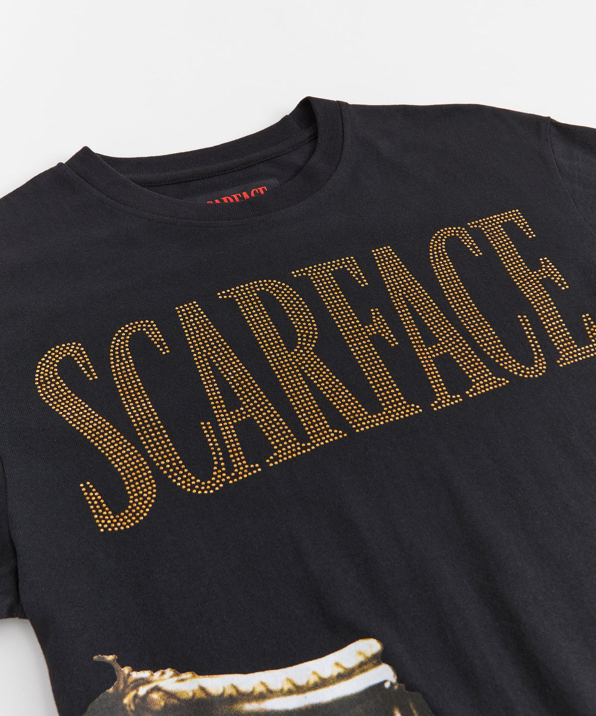 Scarface Rhinestones Short Sleeve Tee - Black | Reason Clothing Classic