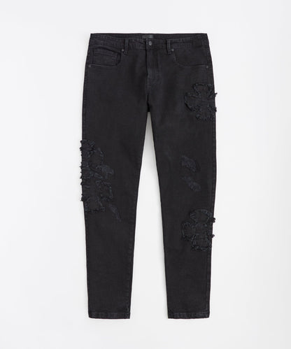 Chaos Distressed Skinny Jeans - Black | Reason Clothing Best Price