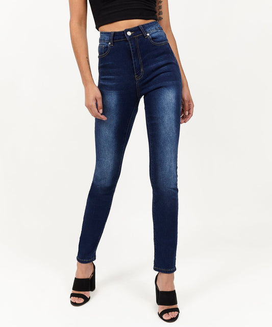 Womens Emma Dark Wash Slim Jeans | Reason Clothing Featured
