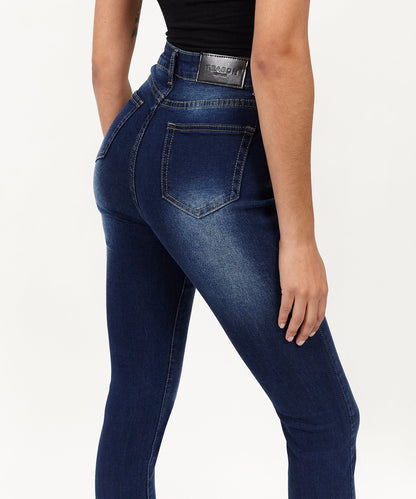 Womens Emma Dark Wash Slim Jeans | Reason Clothing Featured