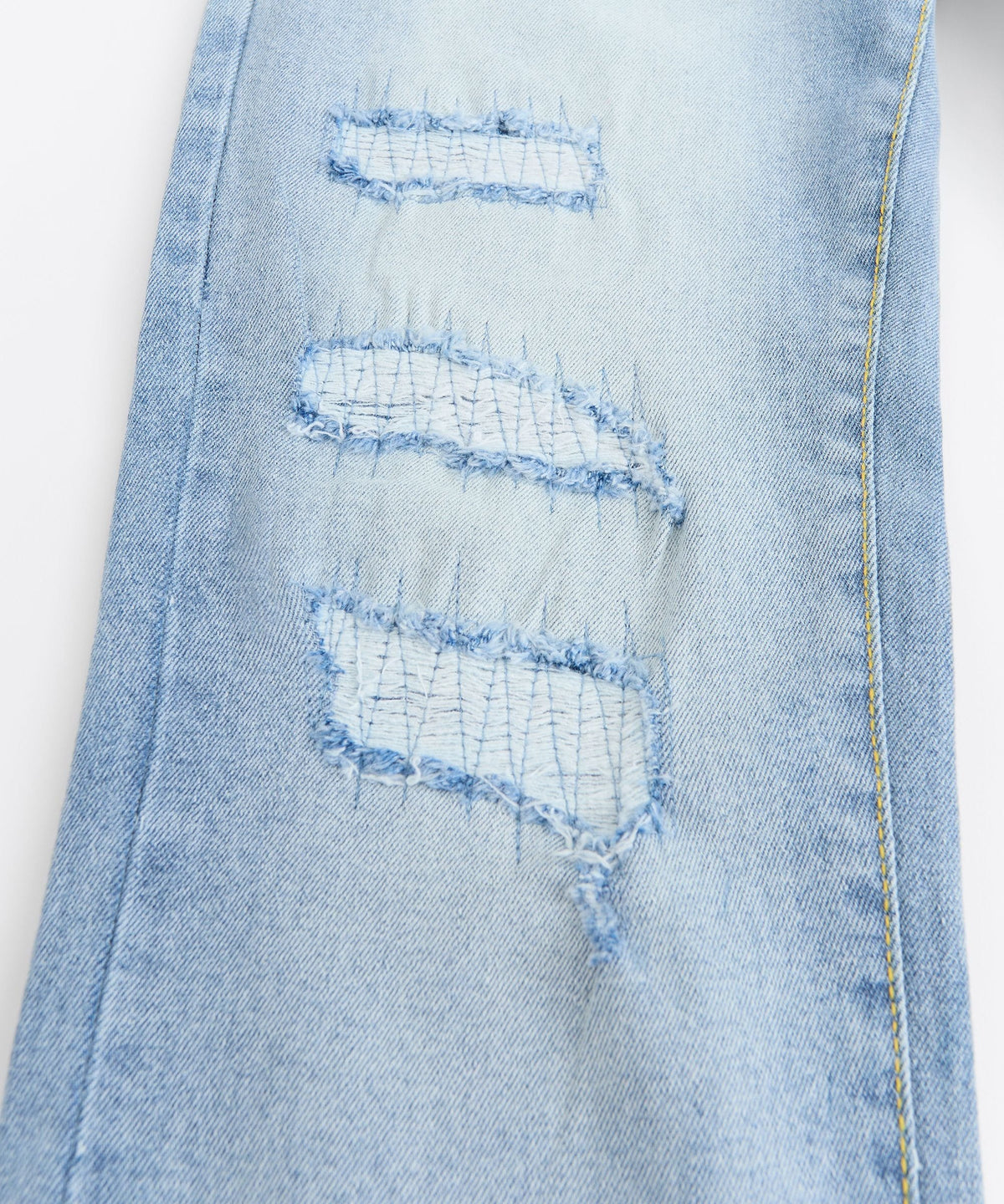 Plus Size Ripped Denim Jeans - Blue | Reason Clothing Exclusive