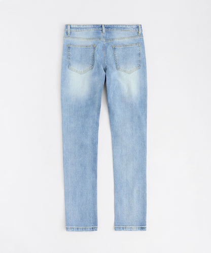 Plus Size Ripped Denim Jeans - Blue | Reason Clothing Exclusive