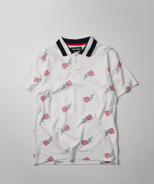 Aop Rose Polo | Reason Clothing Featured