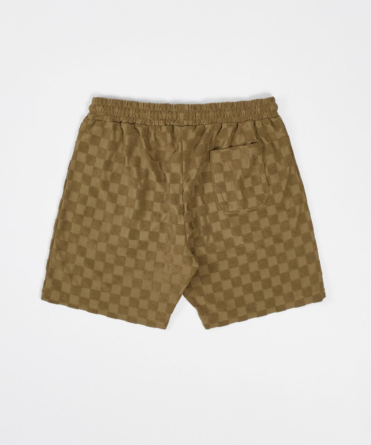 Checkerboard Towel Shorts - Brown | Reason Clothing Everyday