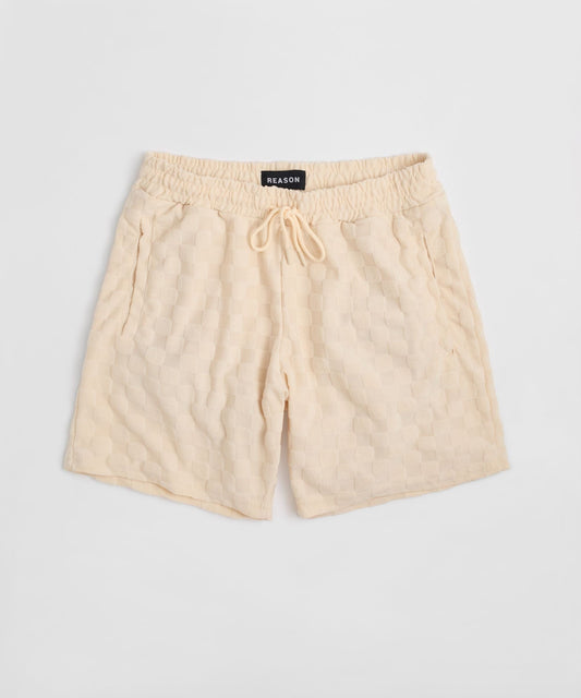 Checkerboard Towel Short | Reason Clothing Featured