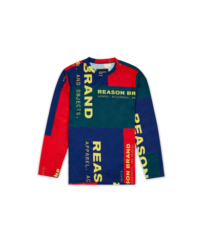 Arseno Multi Color Long Sleeve Logo Tee | Reason Clothing Premium