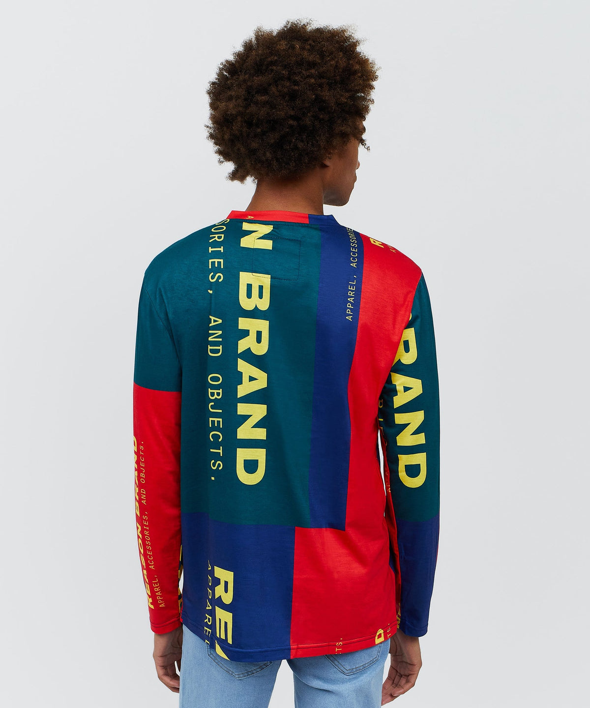 Arseno Multi Color Long Sleeve Logo Tee | Reason Clothing Premium