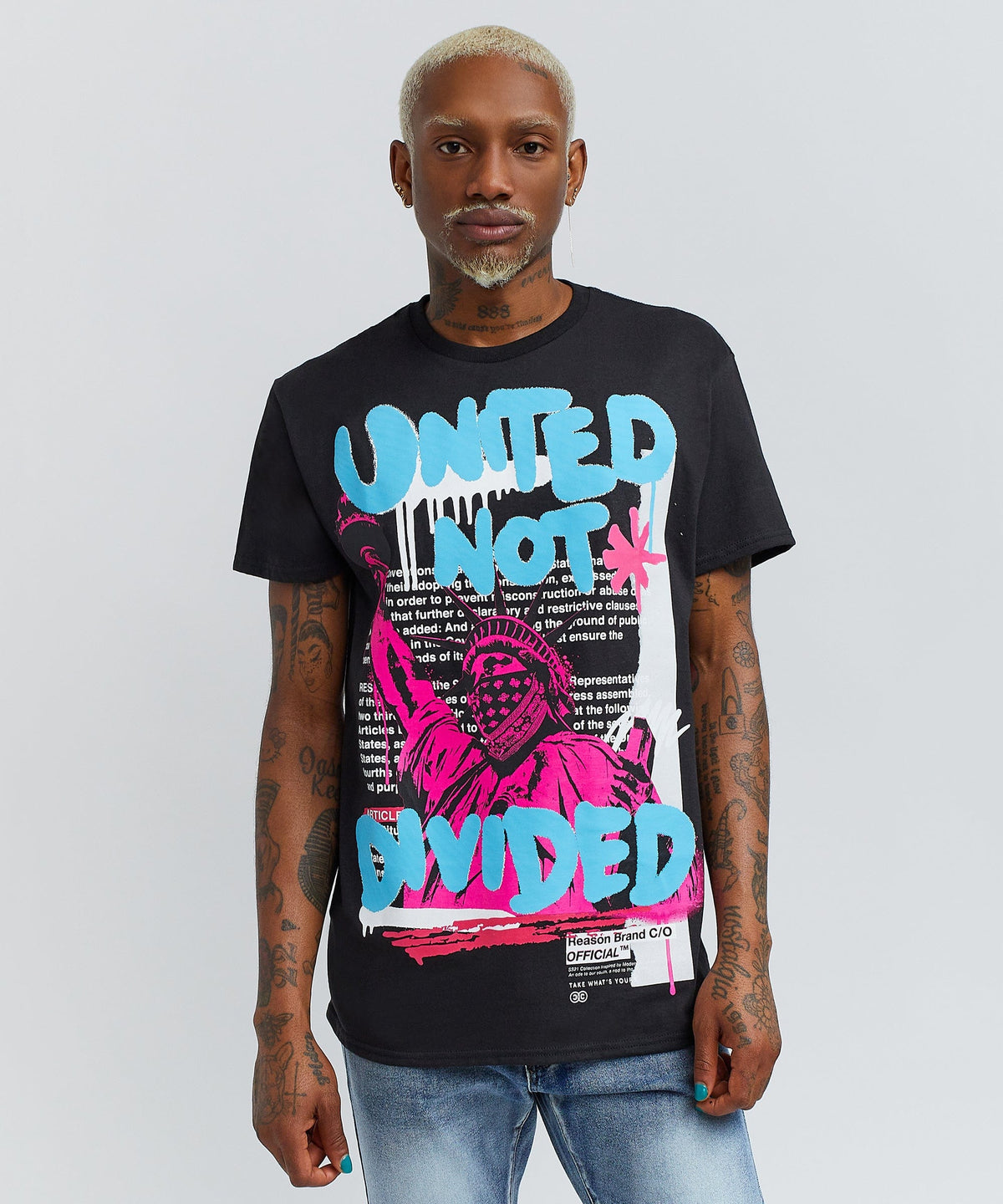 Not Divided Tee - Black | Reason Clothing Trending