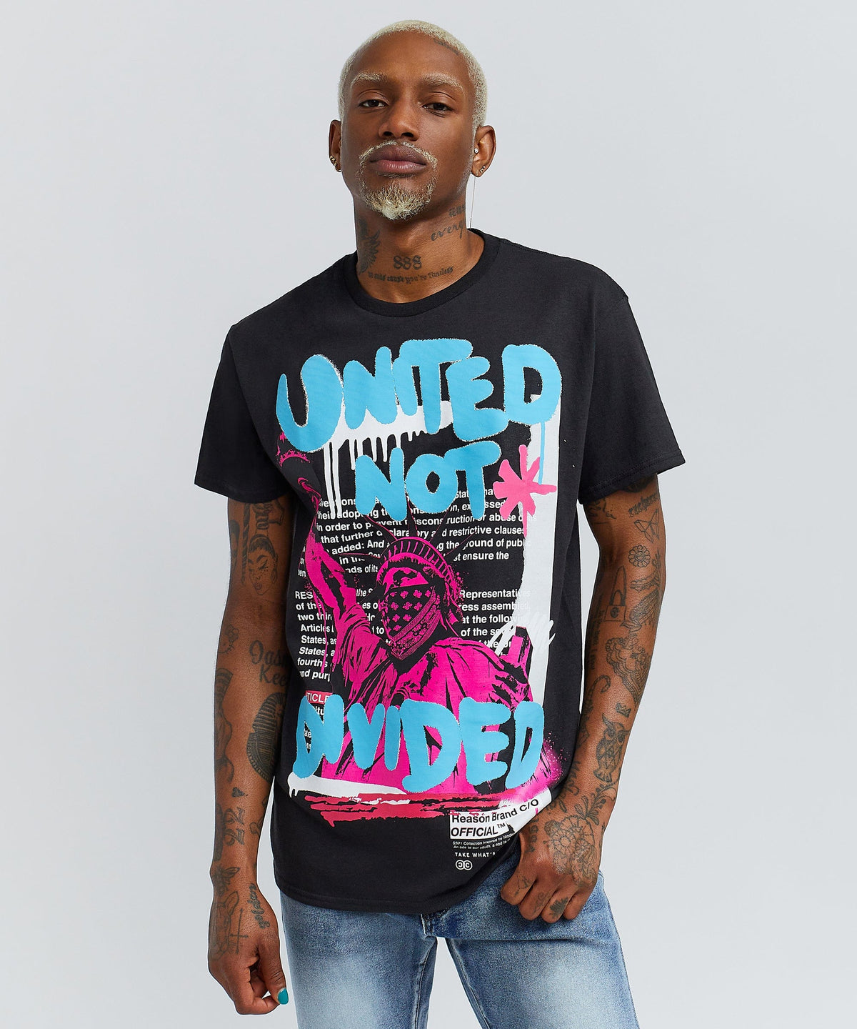 Not Divided Tee - Black | Reason Clothing Trending