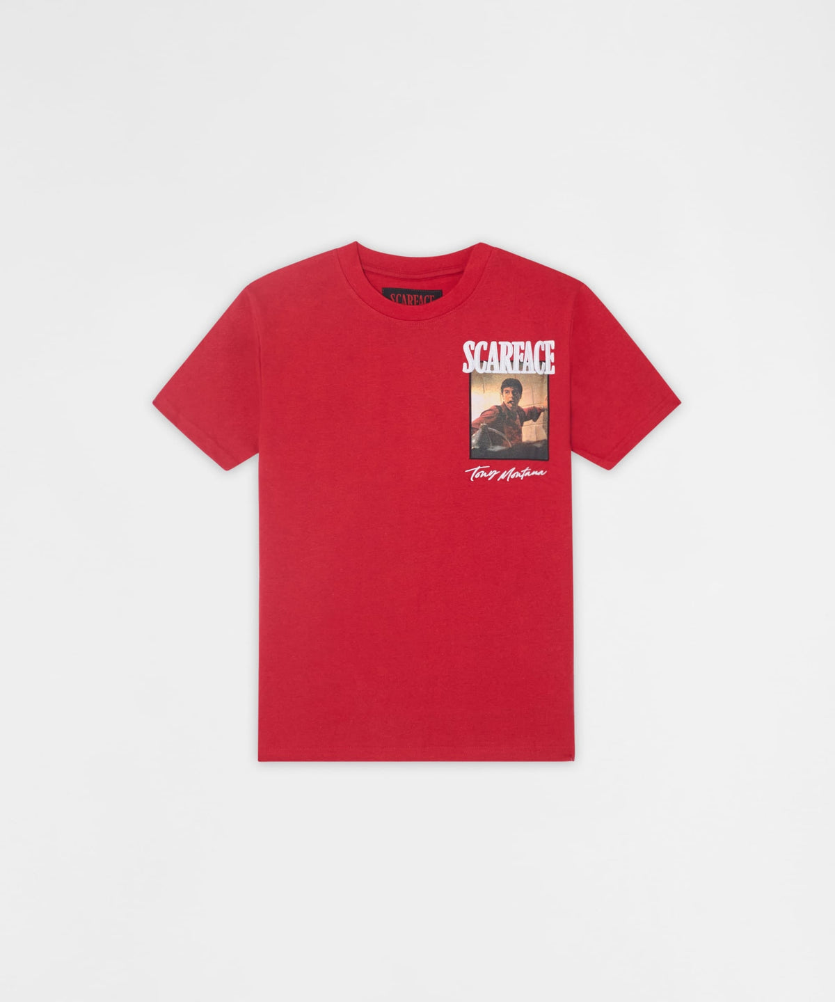 Scarface Tells Truth Embroidered Short Sleeve Tee - Red | Reason Clothing Premium