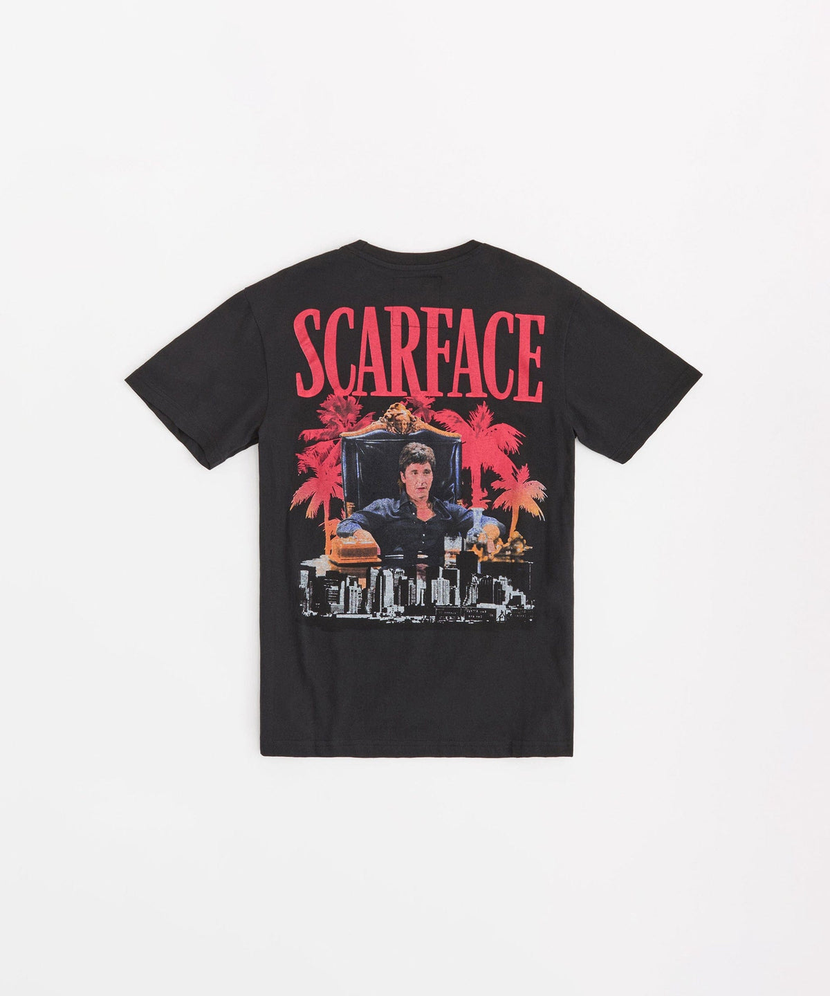 Scarface City Embroidered Short Sleeve Tee - Black | Reason Clothing Featured