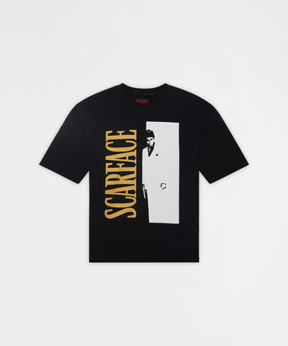 Scarface Gold Foil Short Sleeve Tee - Black | Reason Clothing Deals