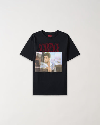 Scarface Rhinestone Short Sleeve Tee - Black | Reason Clothing Best Price
