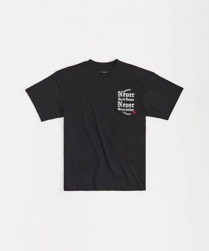 Never Surrender Short Sleeve Tee - Black | Reason Clothing Quality