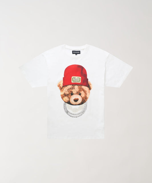 Henny Rhinestone Short Sleeve Tee - White | Reason Clothing Premium