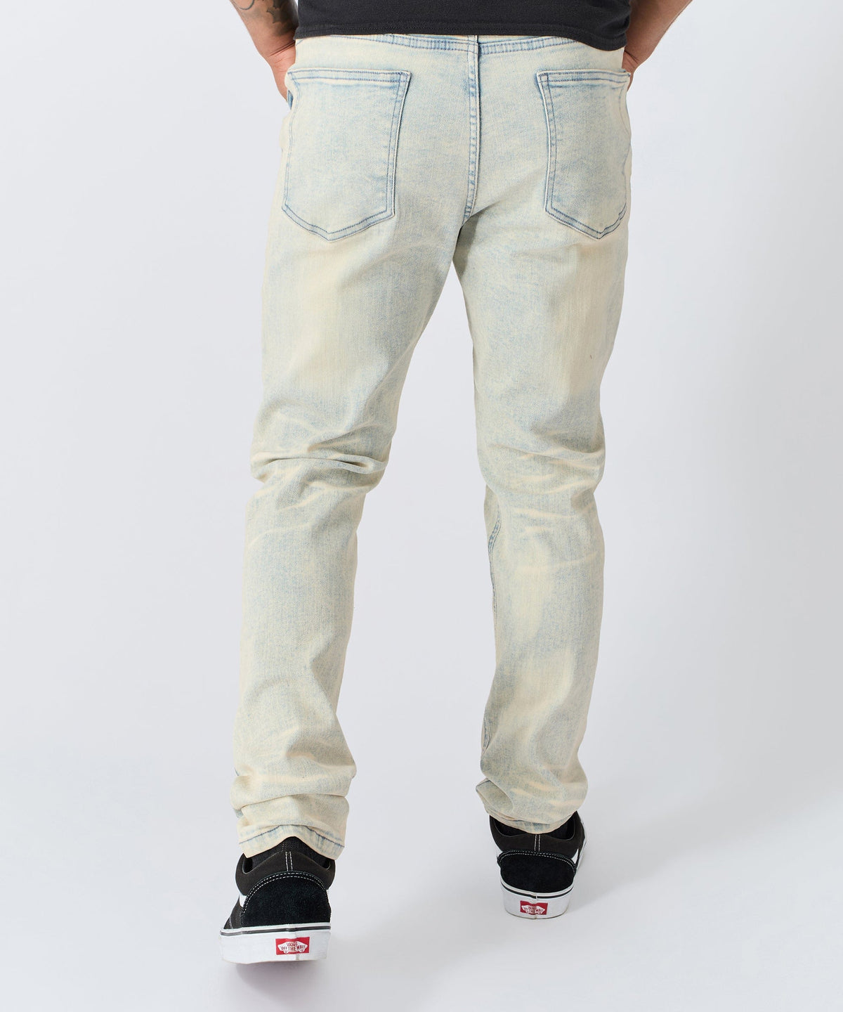 Distressed Rip and Frayed Denim - Light Blue | Reason Clothing New