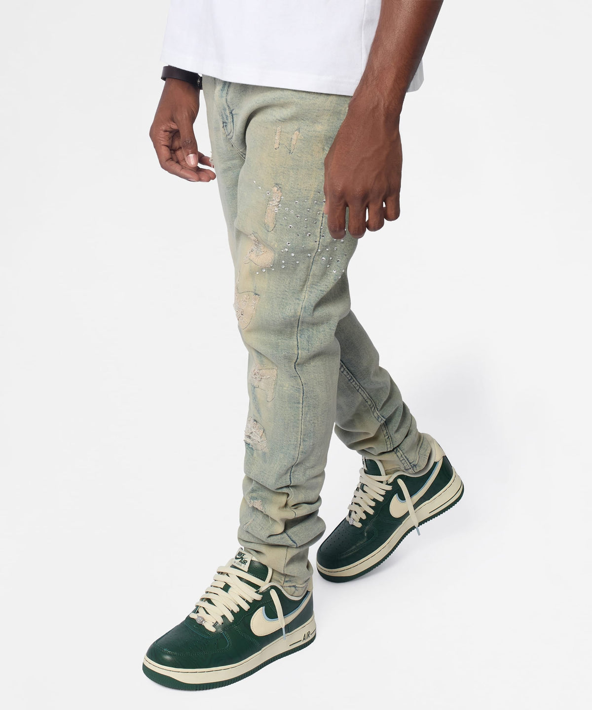 Skinny Fit Denim Pant - Dark Blue | Reason Clothing Hot Sale