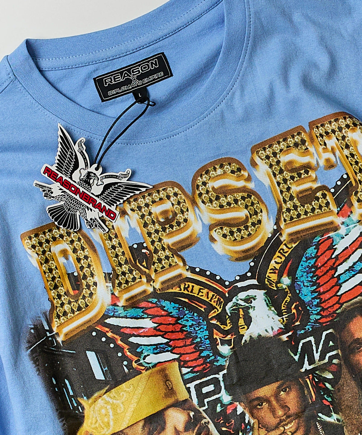 Dipset Forever Graphic Short Sleeve Tee - Light Blue | Reason Clothing Customer Favorite