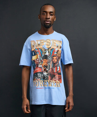 Dipset Forever Graphic Short Sleeve Tee - Light Blue | Reason Clothing Customer Favorite