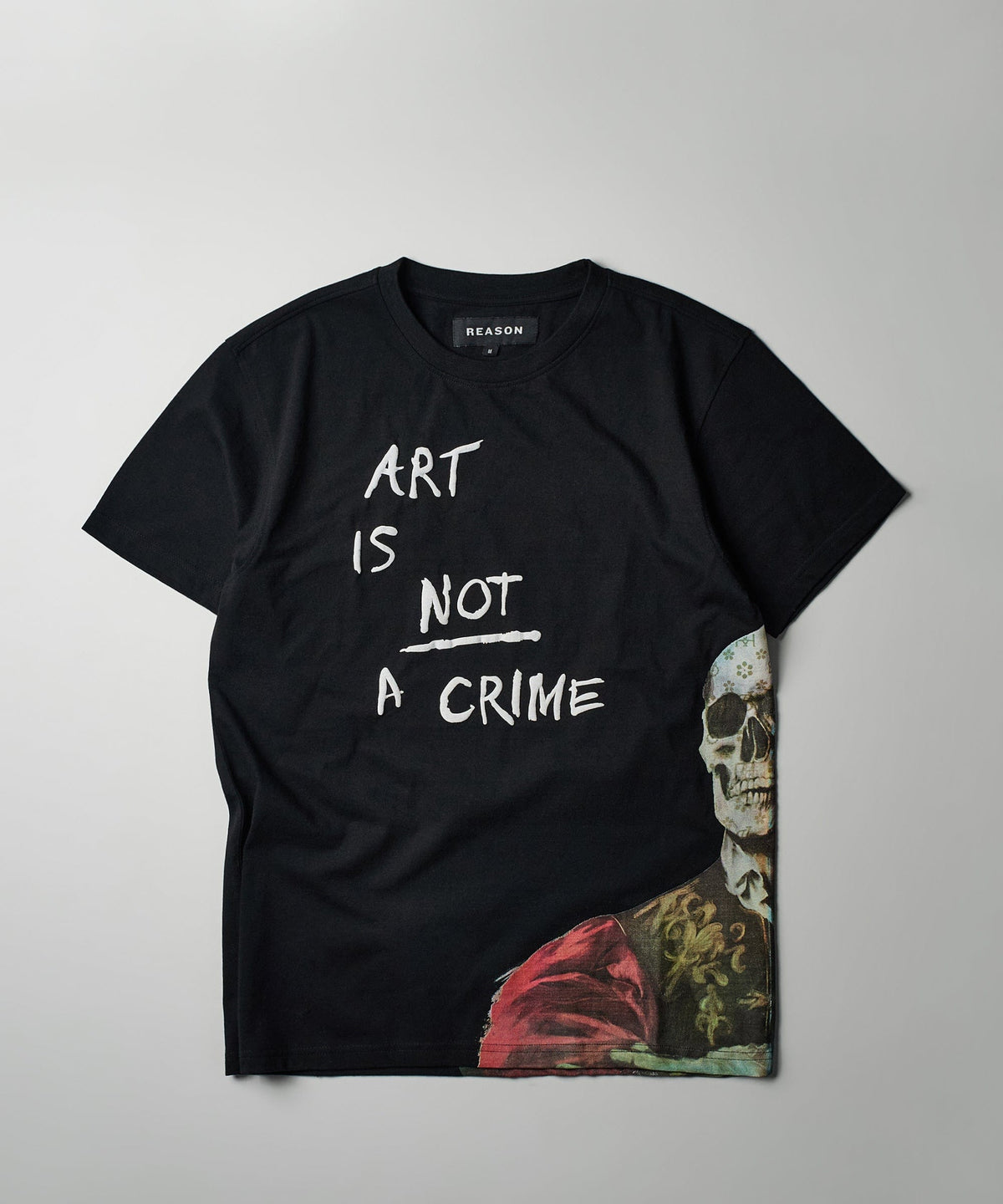 Art Is Not A Crime Box Tee - Black | Reason Clothing Smart Buy