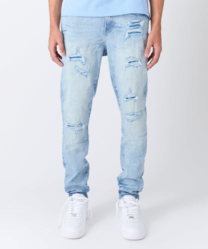 Coastal Ripped Skinny Jeans - Light Blue | Reason Clothing Smart Buy