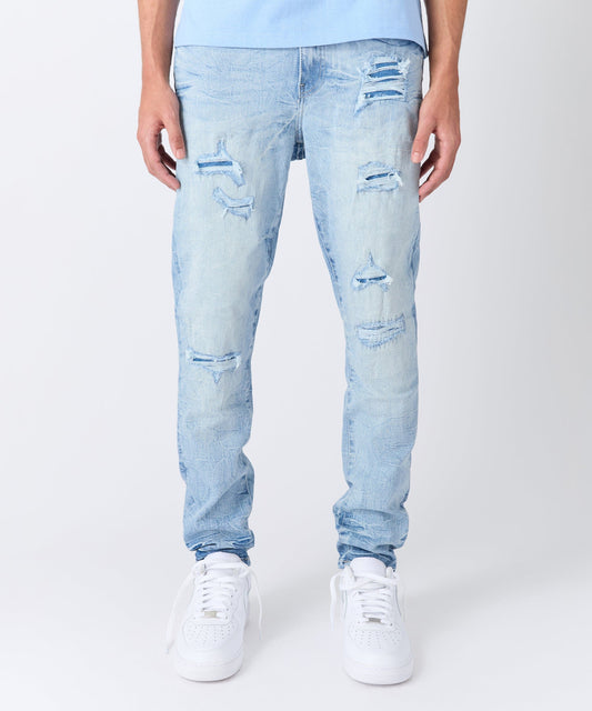 Coastal Ripped Skinny Jeans - Light Blue | Reason Clothing Smart Buy