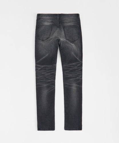 Shadow Wash Distressed Skinny Jean - Black | Reason Clothing Value