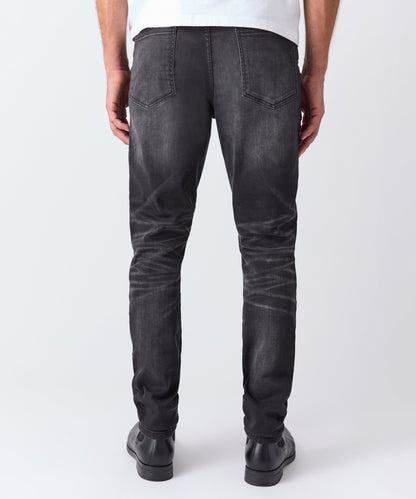 Shadow Wash Distressed Skinny Jean - Black | Reason Clothing Value