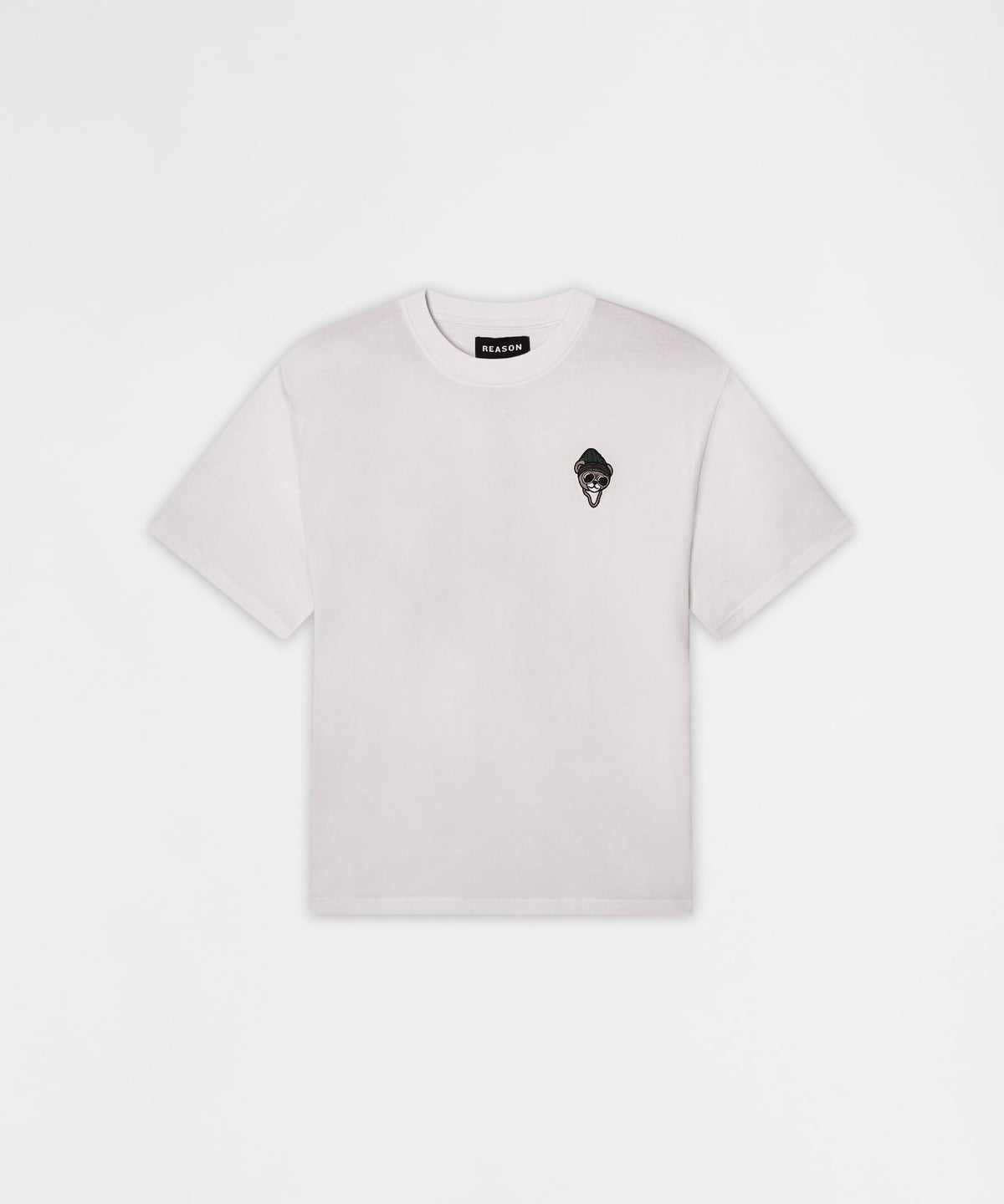 Chest Hit Embroidered Short Sleeve Tee - White | Reason Clothing Exclusive