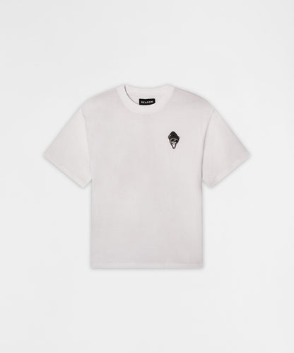 Chest Hit Embroidered Short Sleeve Tee - White | Reason Clothing Exclusive