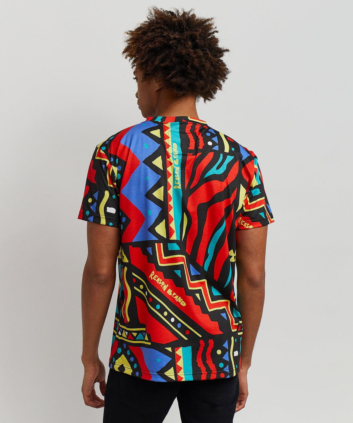 Unity Allover Geometric Print Tee | Reason Clothing Special Offer