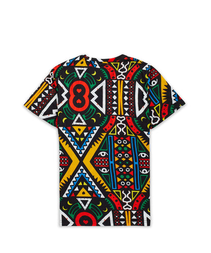 Emblem Allover Geometric Print Graphic Tee | Reason Clothing Popular