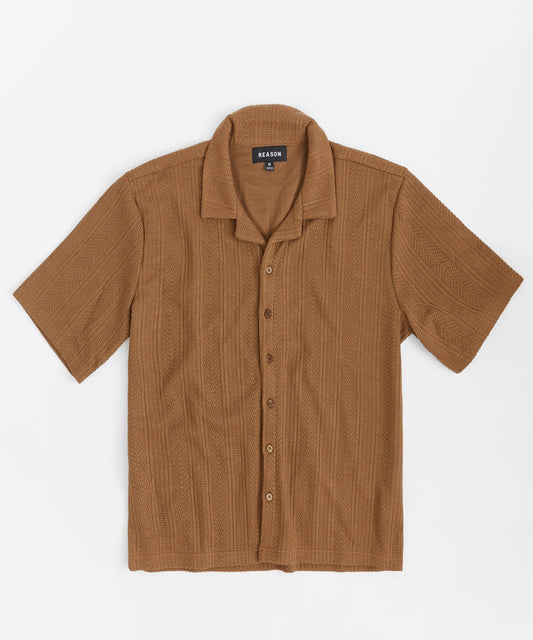 Jacquard Knit Shirt | Reason Clothing Latest