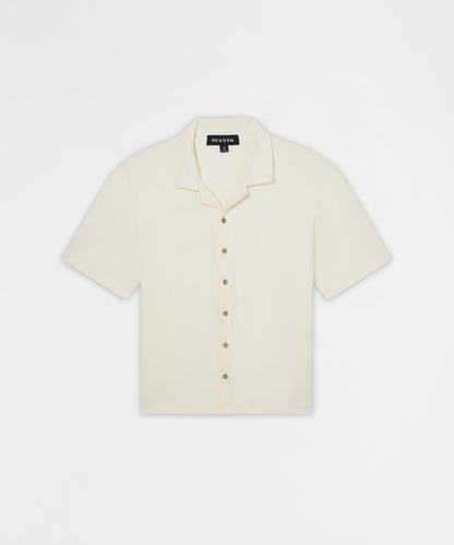 Textured Knit Shirt - Beige | Reason Clothing Discount