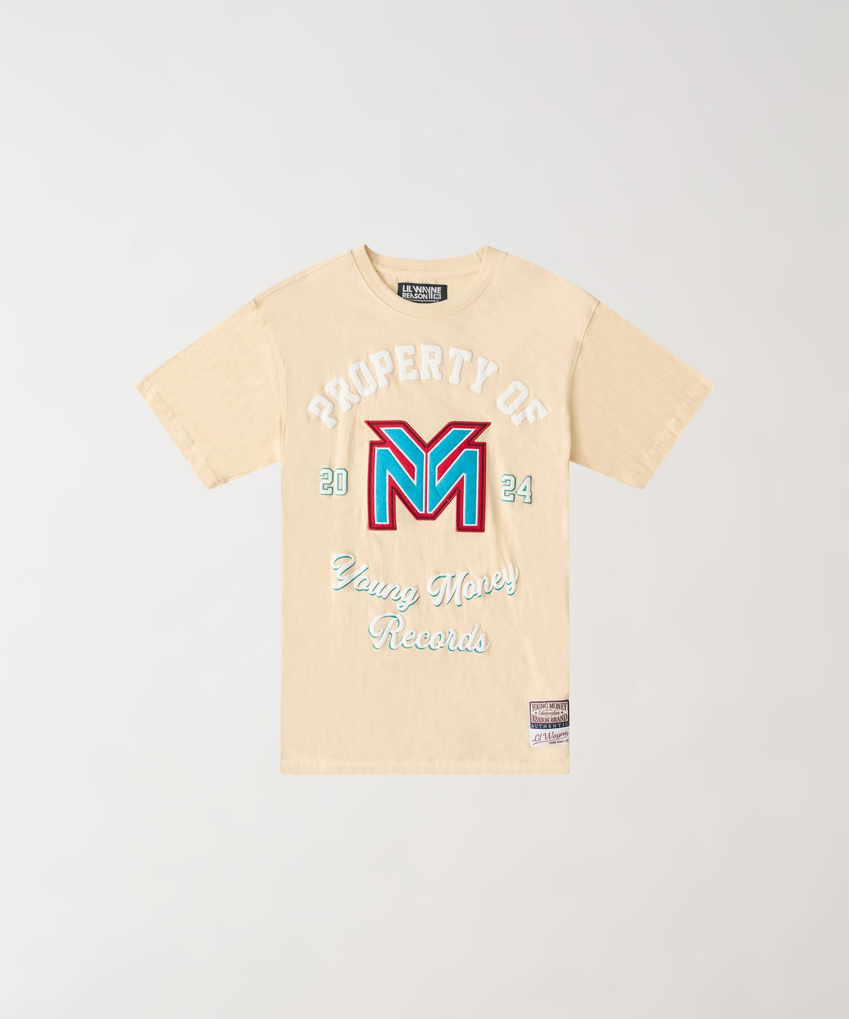 Lil Wayne Property Of Applique Short Sleeve Tee - Khaki | Reason Clothing Customer Favorite
